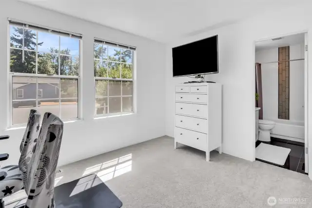 Bedroom #3, has plenty of natural light