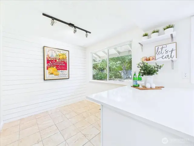 Eat-in kitchen.