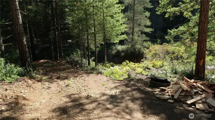 Driveway on property.