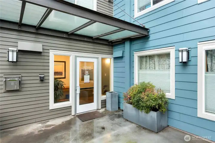 Your new home comes with two key fobs to access the secure entrance and various common areas (gym, recreation room, parking garage). Expecting visitors? Have them ring you through the call box and buzz them in from your cell phone.