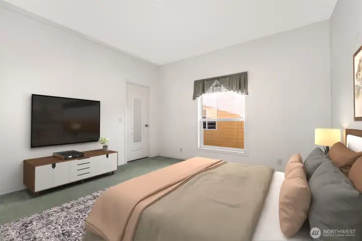 3rd bedroom also has a walk in closet.