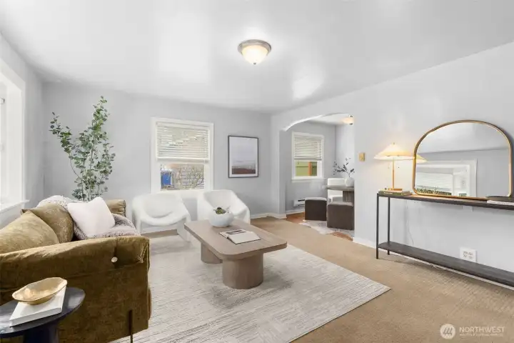 Bright and airy living room.