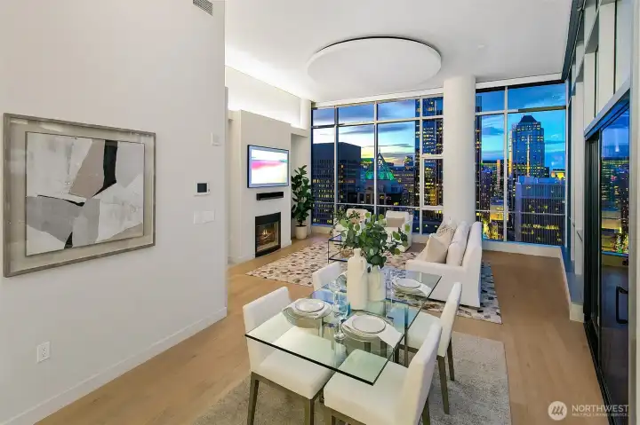 open spaces flow seamlessly