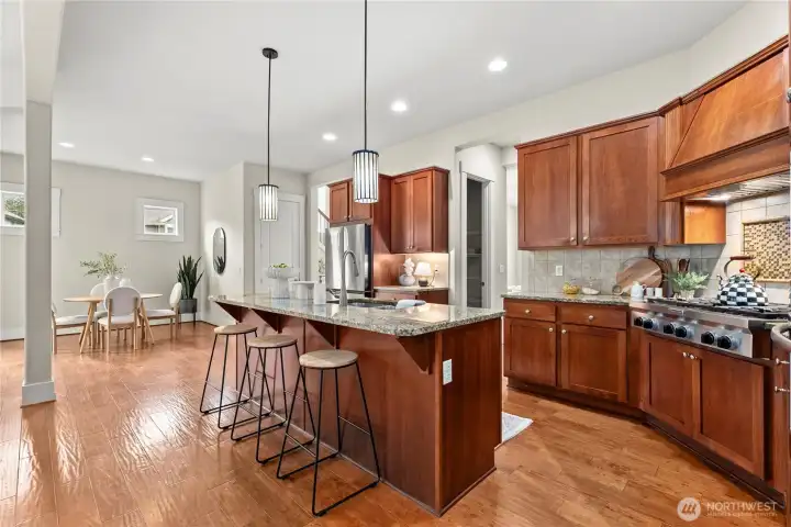 kitchen with granite counters