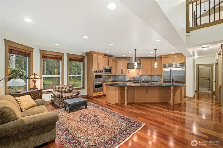Dining/sitting area and kitchen