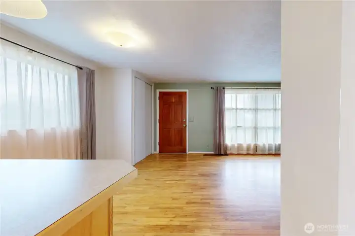Kitchen looking towards front door.