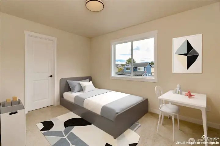 2nd Bedroom with it's own climate control for energy efficient 2nd Bedroom with it's own climate control for energy efficient