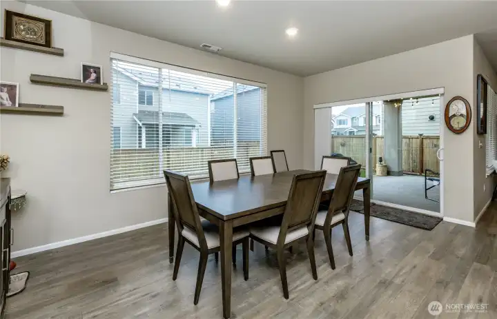 Dining room to patio access