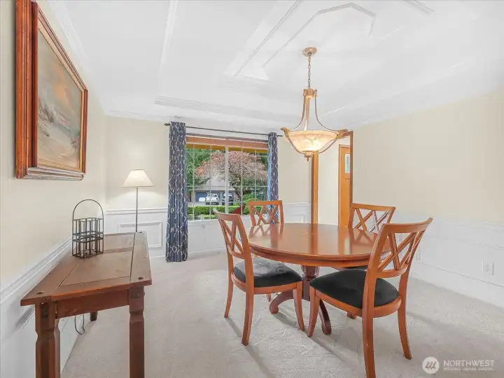 Formal dining room. All new carpeting throughout the house.