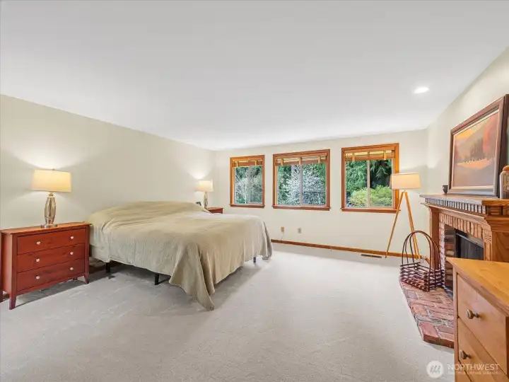 Gorgeous view into the backyard that borders with Sahalee Country Club neighborhood.