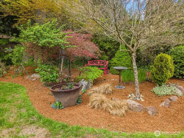 Or sit in the private peaceful garden!