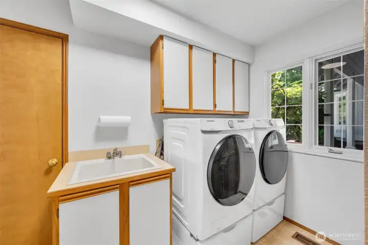 Laundry room, tons of storage here!
