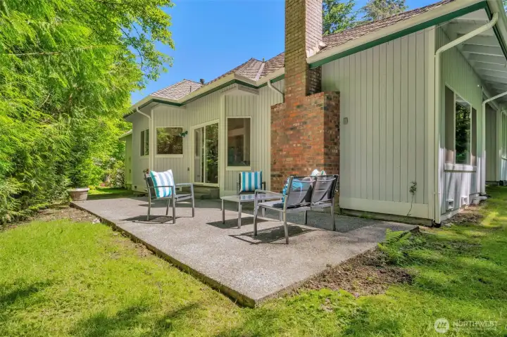 Private patio.