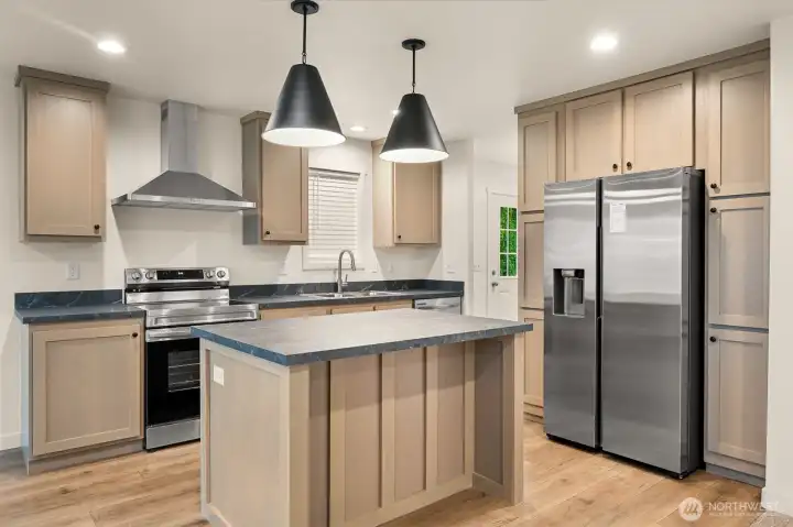 New stainless steel appliances