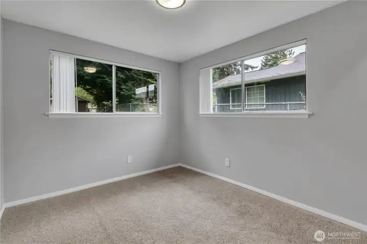 Three comfortable bedrooms offer flexible space for guests, a home office, hobbies, or growing households. Three comfortable bedrooms offer flexible space for guests, a home office, hobbies, or growing households.