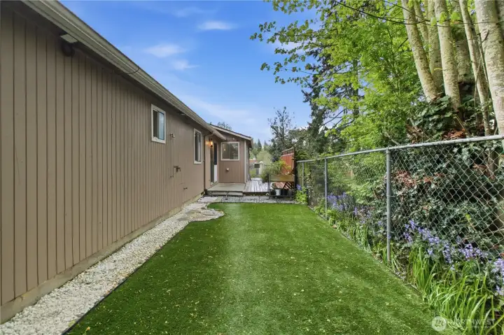 Step outside to a fully fenced backyard designed for pets, play, gardening, and outdoor entertaining. Step outside to a fully fenced backyard designed for pets, play, gardening, and outdoor entertaining.