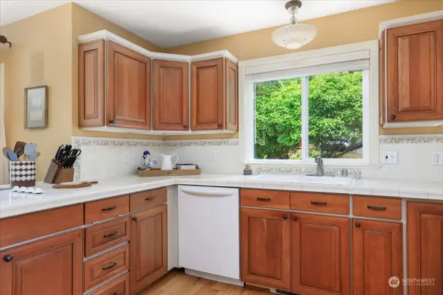 It is a pleasure to work in this light and airy kitchen.