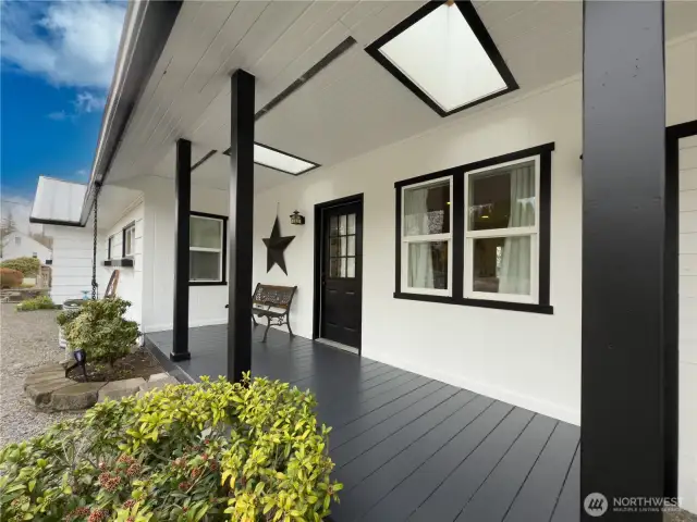 Covered front porch
