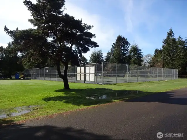 tennis courts