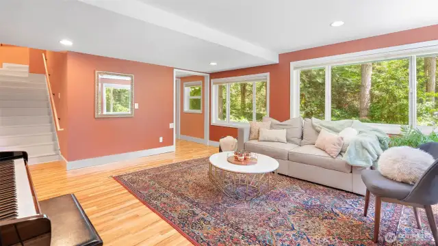Second living space with so much natural light