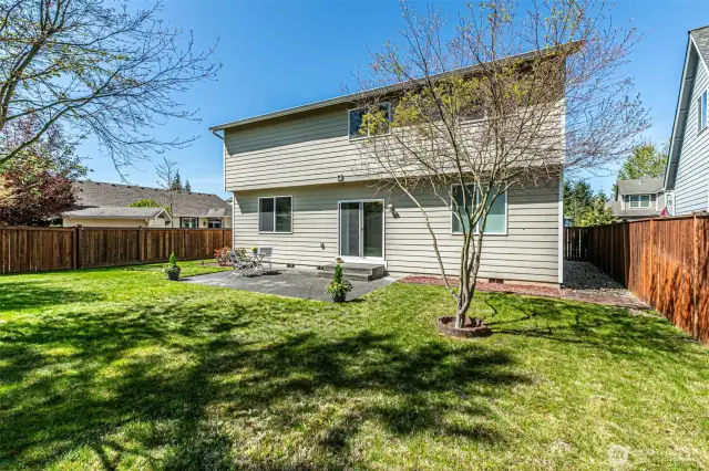 Fully Fenced, Level Back Yard