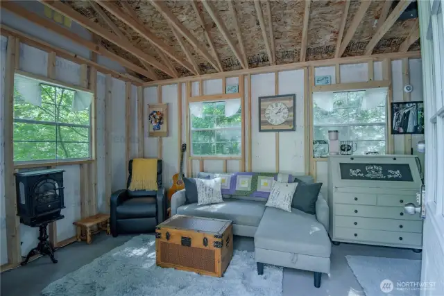 The three well-constructed sheds on the property are ready to accommodate a variety of uses