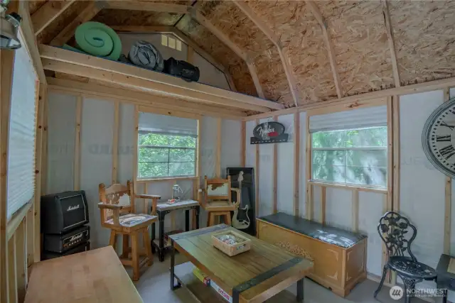 The three well-constructed sheds on the property are ready to accommodate a variety of uses