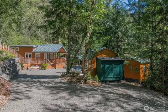 Nestled among the trees, you get the feeling of being tucked away in the forest