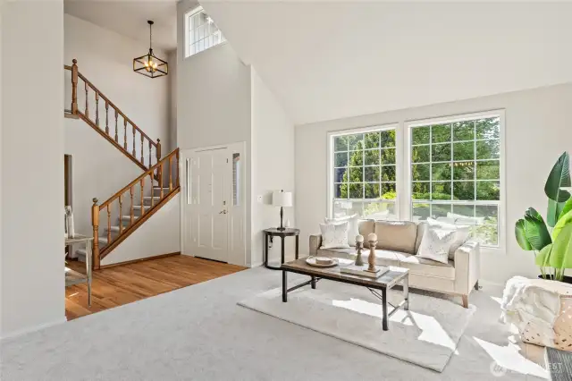 Such pretty windows everywhere provide lots of natural light.