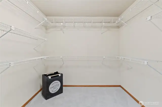 Very large walk-in closet