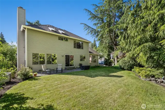 Lots of room to play and garden in the large backyard.