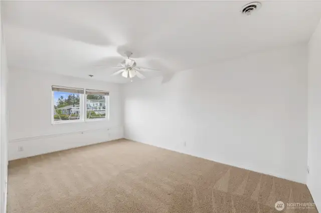 Lower level bedroom with large walk in closet