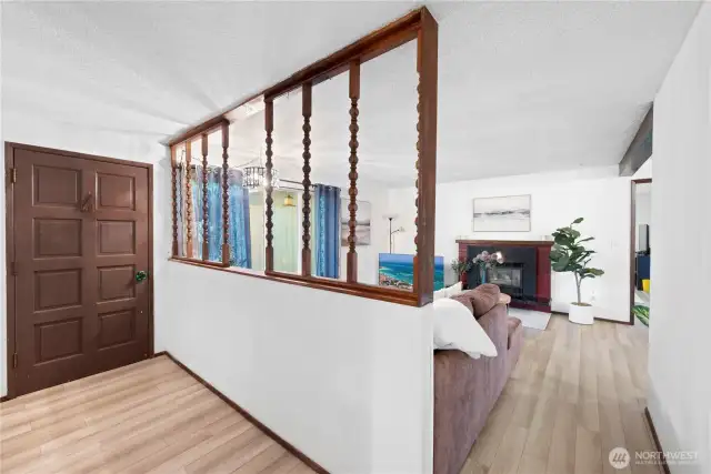 entry to living area