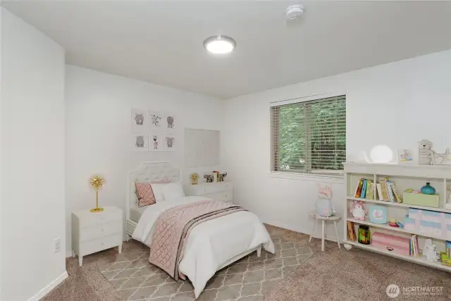 Bedroom #3 this room is good sized. Virtually staged