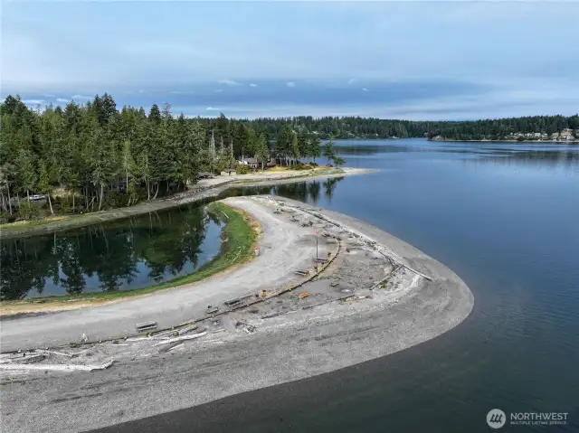 Alt view of beach area