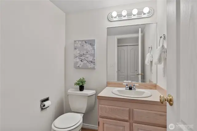 Downstairs powder room