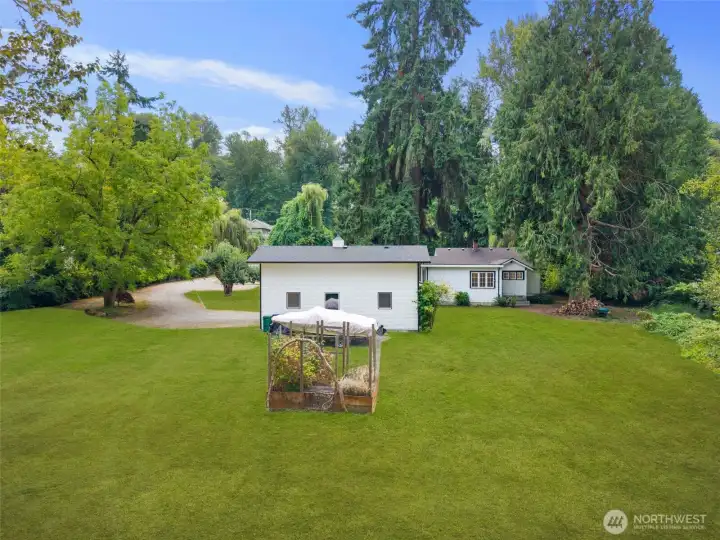 Spacious Backyard with Garden Space