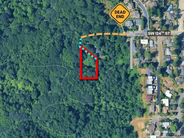 Approximate boundaries are in red.