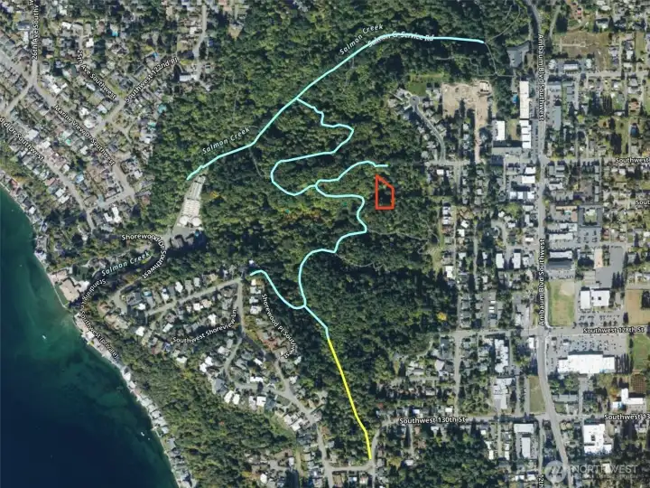 Approximate boundaries are in red.