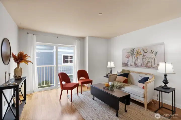 Bright and spacious living area