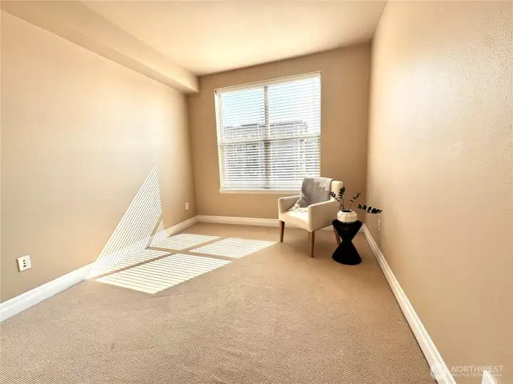 First bedroom. New paint. New blinds in all bedrooms.