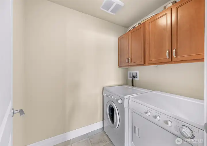 Laundry room with storage