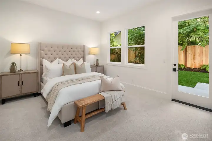 Secluded main floor en suite