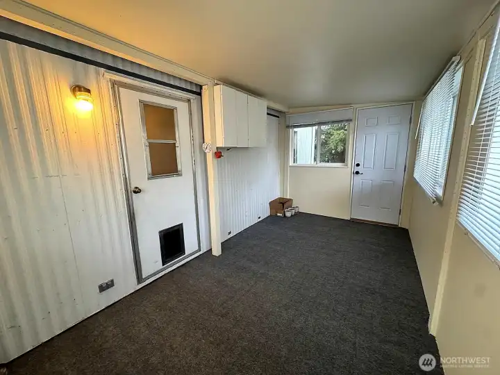 Attached storage room