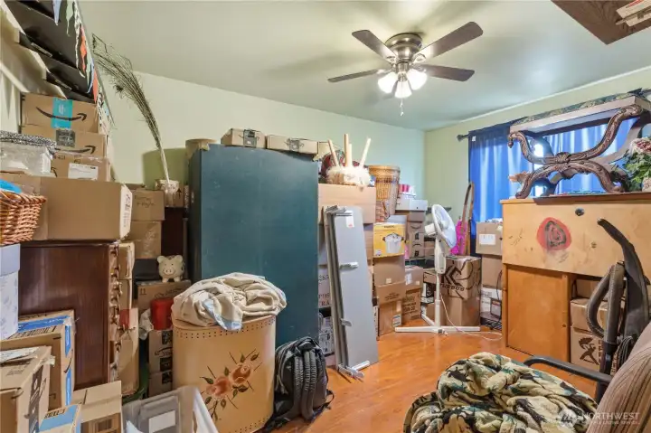 Bedroom 3 (being used for packing room right now)