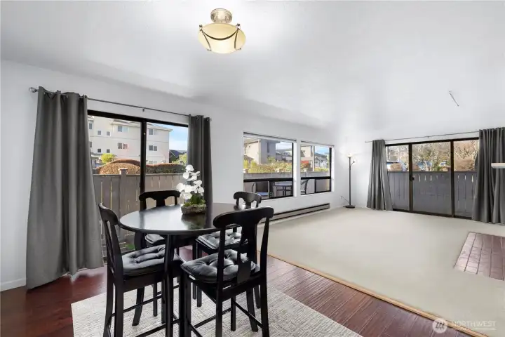 Lots of windows for light