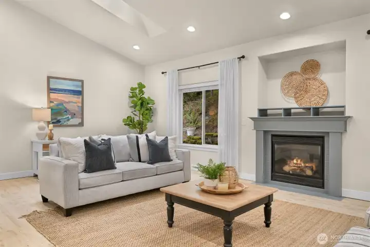 Natural light & peaceful nature views fill the open concept main living areas.