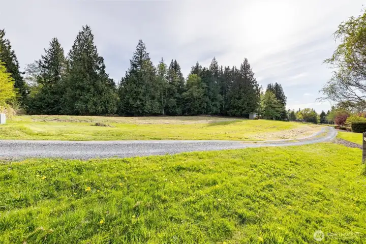 Looking West from the South East corner.