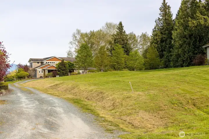 South West Corner of the property looking East.