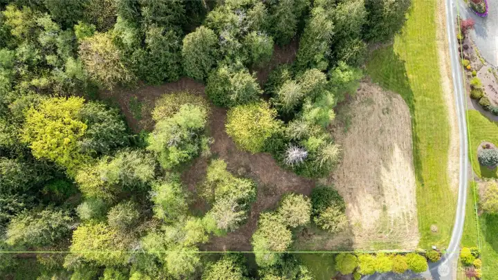 Lines are approximate South East corner of the property.